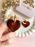 Pampilles INAYA tortoise - boucles d’oreilles interchangeables