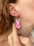 Pampilles JENNA tong rose - boucles d’oreilles interchangeables