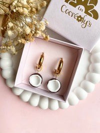 Pampilles NOIX DE COCO - boucles d’oreilles interchangeables