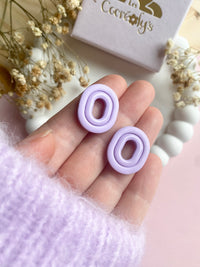 Pampilles BAO jaune citron, bois de rose ou lilas - boucles d’oreilles interchangeables