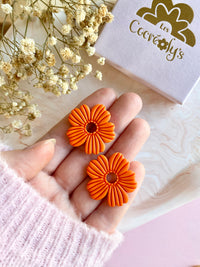 Pampilles ODINA framboise, mandarine ou blanc éclats argentés - boucles d’oreilles interchangeables