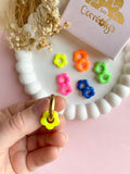 Pampilles FLORETTE fluo - boucles d’oreilles interchangeables