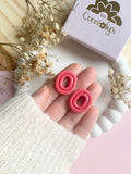 Pampilles BAO jaune citron, bois de rose ou lilas - boucles d’oreilles interchangeables