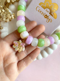Charm's JEANINE coquillage aux jolis tons pastels et pointe de dorée - charm's interchangeables