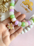 Charm's JEANINE coquillage aux jolis tons pastels et pointe de dorée - charm's interchangeables