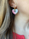 Pampilles INAYA réversibles fleurie - boucles d’oreilles interchangeables