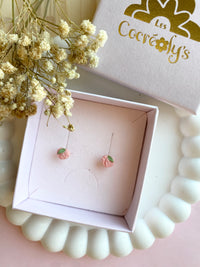 Puces d’oreilles mini pêches