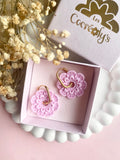 Pampilles CALYPSO rose doux - boucles d’oreilles interchangeables