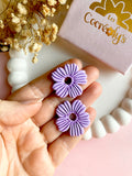 Pampilles ODINA lilas - boucles d’oreilles interchangeables