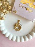 Charm's GABRIEL petit soleil doré blanc - charm's interchangeables