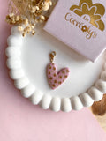 Charm's ASTRID coeur rose poudré léopard pailleté - charm's interchangeables