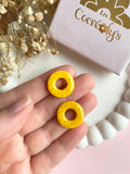 Pampilles rondelle d'ananas SERENA - boucles d’oreilles interchangeable