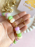 Collier JUDITE multicolores pour charm's interchangeables - disponible en plusieurs coloris