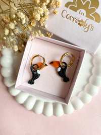 Pampilles ZAZU petit toucan - boucles d’oreilles interchangeables