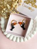 Pampilles ZAZU petit toucan - boucles d’oreilles interchangeables