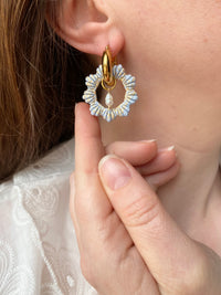 Pampilles PERLE D'EAU DOUCE - boucles d’oreilles interchangeable