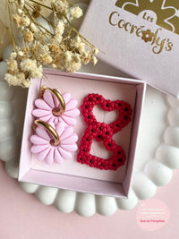 BOX PETIT BONHEUR FLEURI, Une box fleurie de 2 paires de Pampilles interchangeables