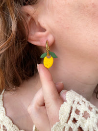 Pampilles mini citron SERENA - boucles d’oreilles interchangeables