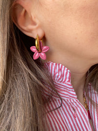 Pampilles TIARÉ vieux rose - boucles d’oreilles interchangeables