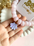 Charm's JEANINE marbré couleurs lavande, lilas, blanc nacré - charm's interchangeables