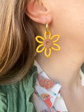 Pampilles SUZANNE tournesol - boucles d’oreilles interchangeables