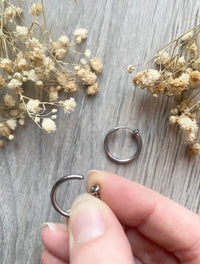 Créoles à clips pour oreilles non percées, pour Pampilles interchangeable - boucles d’oreilles modulables