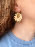 Pampilles APPOLINE bleu roi ou lin - boucles d’oreilles interchangeables