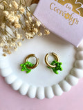 Pampilles CLOA petite tortue de mer verte - boucles d’oreilles interchangeables