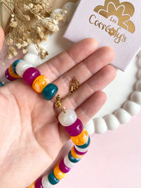 Collier JUDITE multicolores pour charm's interchangeables - disponible en plusieurs coloris