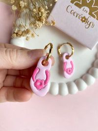 Pampilles JENNA tong rose - boucles d’oreilles interchangeables