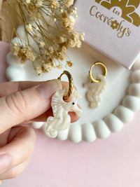Pampilles CAMILIA l'hippocampe - boucles d’oreilles interchangeables