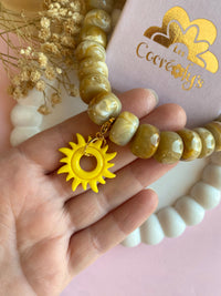 Charm's GABRIEL petit soleil jaune - charm's interchangeables