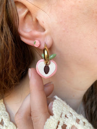 Pampilles demi pêche SERENA - boucles d’oreilles interchangeable