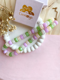 Collier JUDITE multicolores pour charm's interchangeables - disponible en plusieurs coloris
