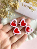 Pampilles TESSA lunette de soleil rose rouge - boucles d’oreilles interchangeables