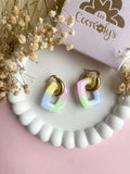 Pampilles ÉZIA couleurs pastels - boucles d’oreilles interchangeables