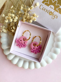 Pampilles POULPI petit poulpe rose - boucles d’oreilles interchangeables