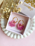 Pampilles POULPI petit poulpe rose - boucles d’oreilles interchangeables