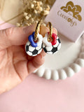 Pampilles BALLON DE FOOT - boucles d’oreilles interchangeables