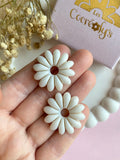 Pampilles APPOLINE blanc nacré ou bleu lagon nacré - boucles d’oreilles interchangeables