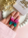 Charm's MELLY dégradé vert émeraude, framboise, rose doux - charm's interchangeables