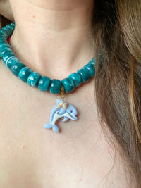 Charm's NÉRÉA petit dauphin et coquilllages en reliefs - charm's interchangeables