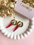 Pampilles piment spicy SERENA - boucles d’oreilles interchangeables
