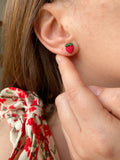 Puces d’oreilles mini fraises
