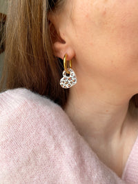 Pampilles LOUISE réversibles léopard - boucles d’oreilles interchangeables