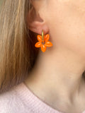 Pampilles TIARÉ litchi ou mandarine - boucles d’oreilles interchangeables