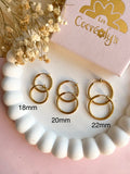 Créoles à clips pour oreilles non percées, pour Pampilles interchangeable - boucles d’oreilles modulables
