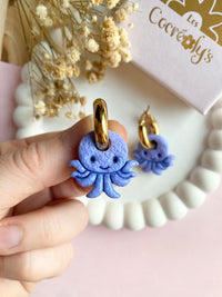 Pampilles POULPI petit poulpe - boucles d’oreilles interchangeables