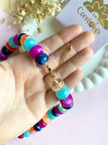 Collier JUDITE multicolores pour charm's interchangeables - disponible en plusieurs coloris
