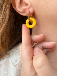 Pampilles rondelle d'ananas SERENA - boucles d’oreilles interchangeable